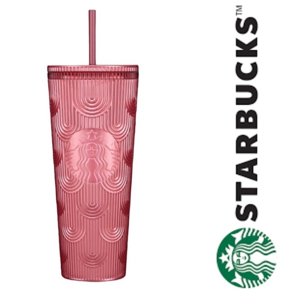 Starbucks Pink Pearl Shell Mermaid Tumbler Cold Cup - Picture 1 of 6
